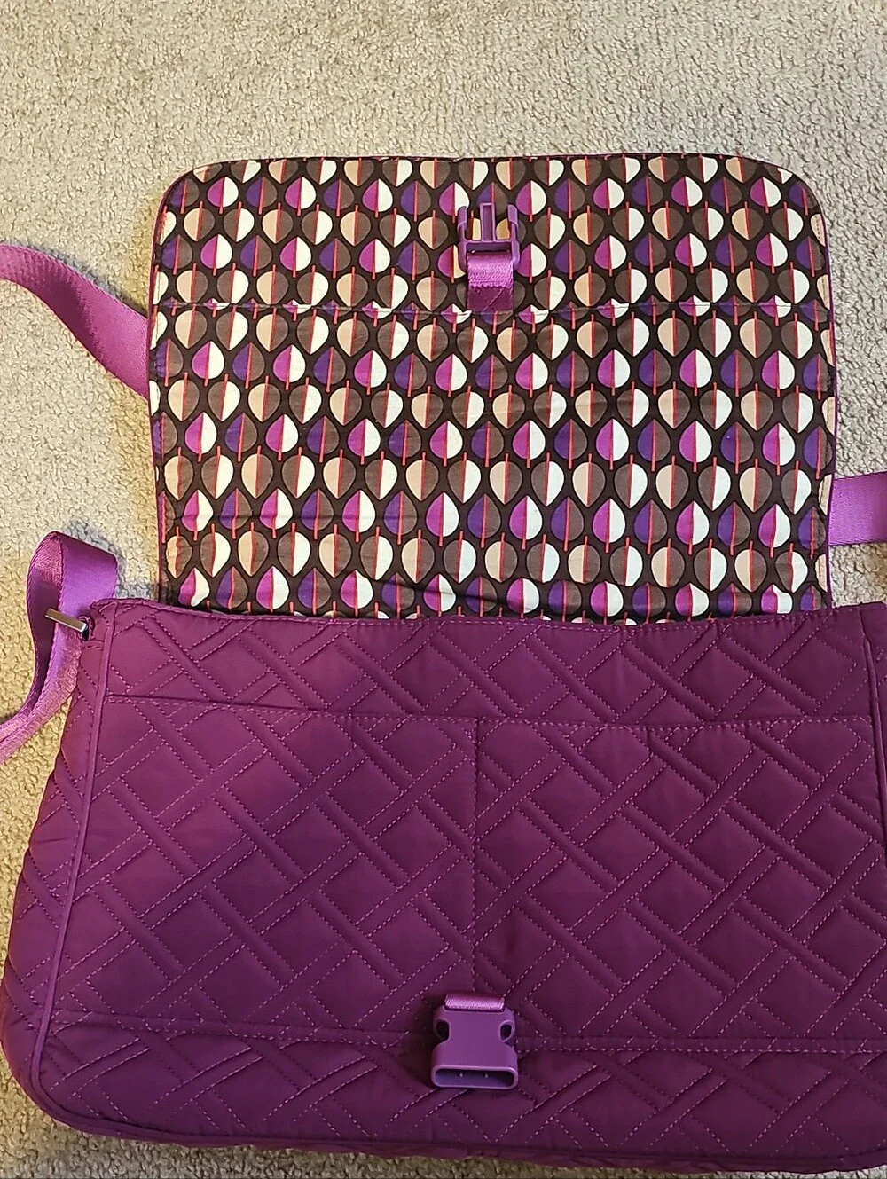 Vera Bradley MAGENTA  Quilted 16